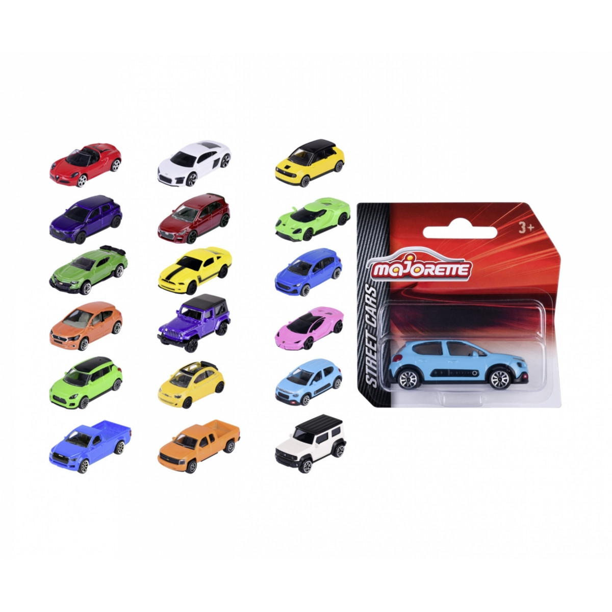 Majorette Street Cars Assortment, 18 sortiert