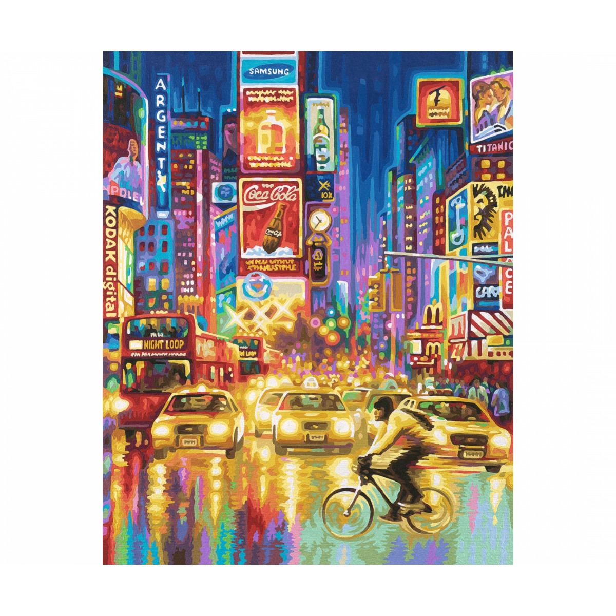 Malen nach Zahlen   New York Times Square