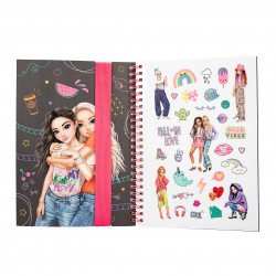 TOPModel Neon Doodle Malbuch