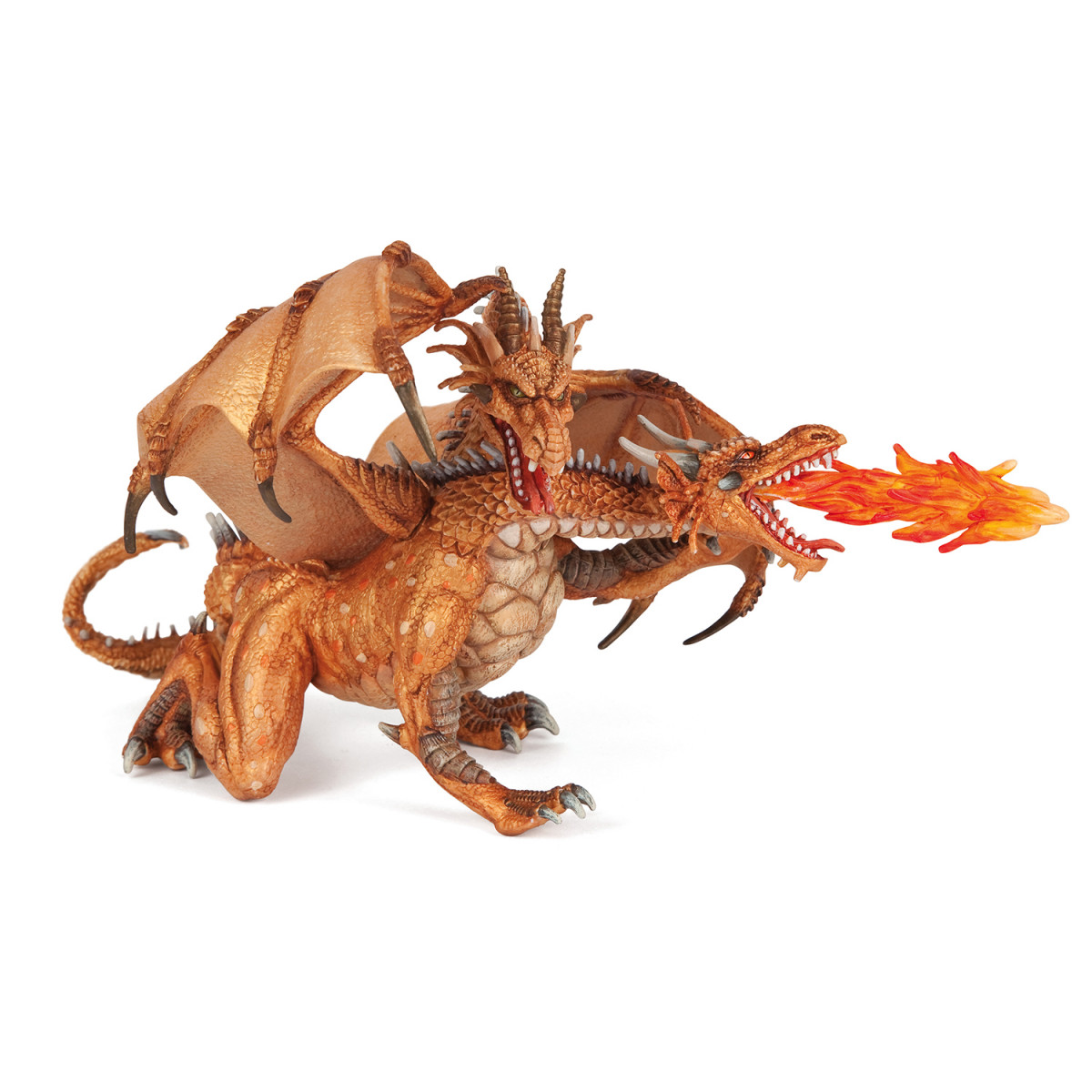 Papo 38938 Zweiköpfiger Drache, gold