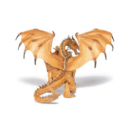 Papo 38938 Zweiköpfiger Drache, gold