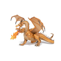 Papo 38938 Zweiköpfiger Drache, gold