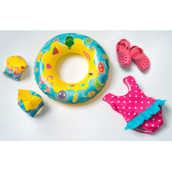 Puppen Schwimmset mit Zubehör, Größe 35   45 cm