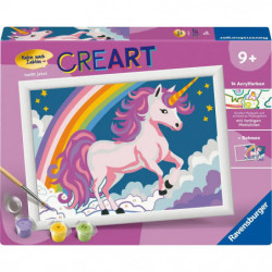 Ravensburger CreArt   Malen nach Zahlen 23996   Pinkes Einhorn   ab 9 Jahren