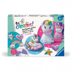 Ravensburger 25531 BeCreative Bastelset Gipsgießen Einhorn, DIY für Kinder ab 7 Jahren