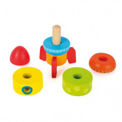 small foot Bunte Stapelrakete