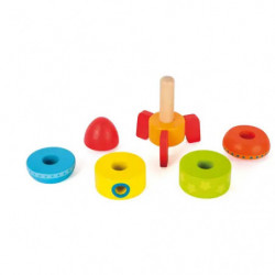 small foot Bunte Stapelrakete