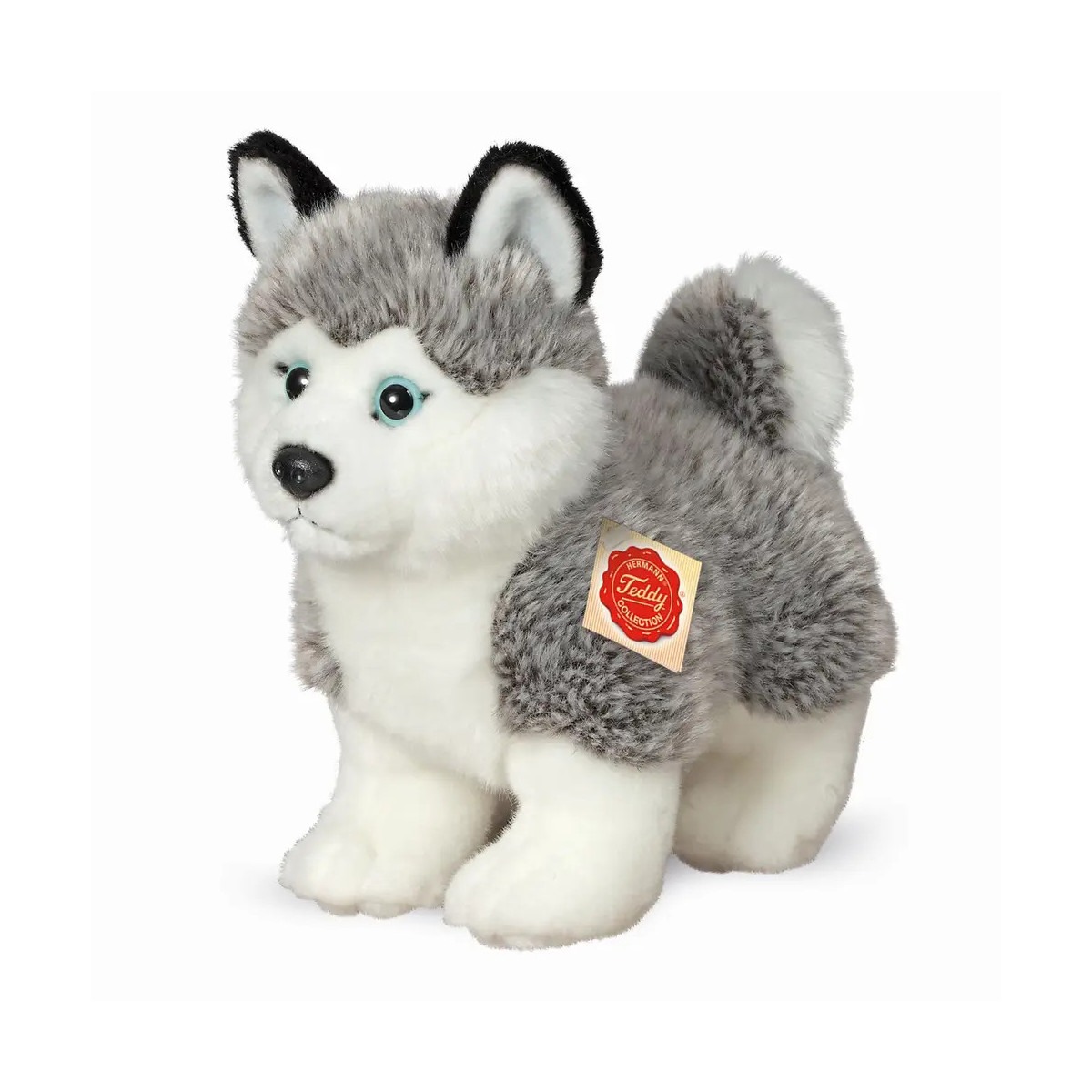 Teddy Hermann Husky stehend, ca. 23 cm