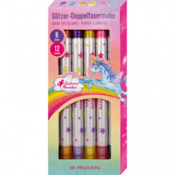 Glitzer Doppelfasermaler   Einhorn Paradies