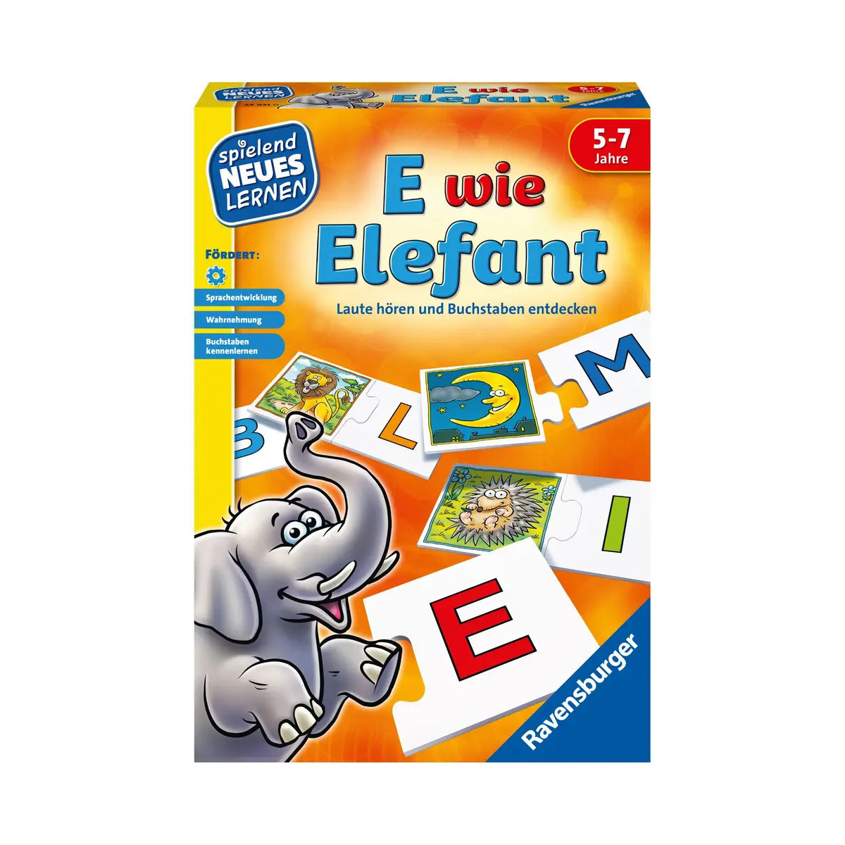 Ravensburger 24951   E wie Elefant   Spielen und Lernen für Kinder, Lernspiel für Kinder von 5 7 Jah