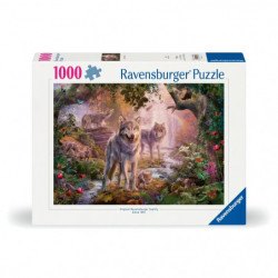 Ravensburger 12000465 Puzzle Wolfsfamilie im Sommer 1000 Teile