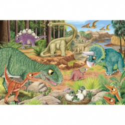 Puzzle Spaß mit den Dinosauriern 3x24Teile