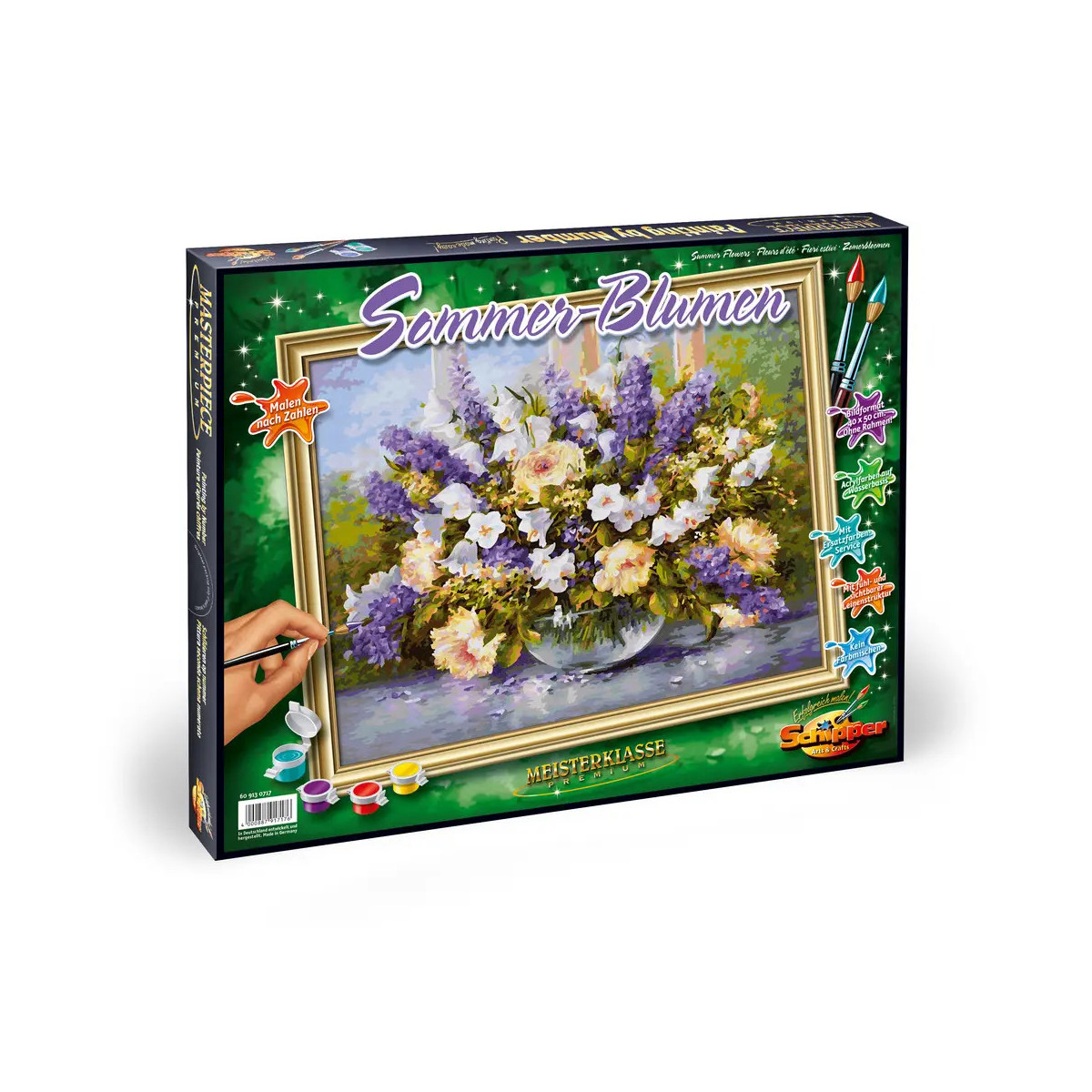 Malen nach Zahlen   Sommerblumen