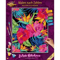 Malen nach Zahlen: Exotische Blütenträume
