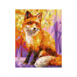 Malen nach Zahlen   Polygon Art Fuchs