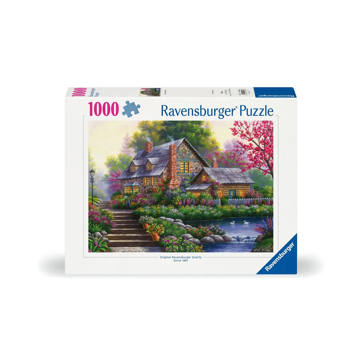 Ravensburger 12000464 Puzzle Romantisches Cottage 1000 Teile