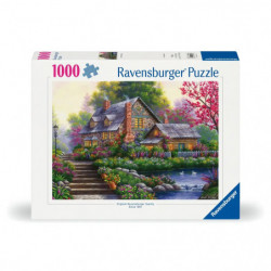 Ravensburger 12000464 Puzzle Romantisches Cottage 1000 Teile