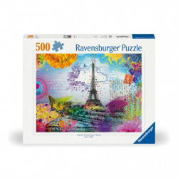 Ravensburger 12000772 Puzzle Postkarte aus Paris 500 Teile