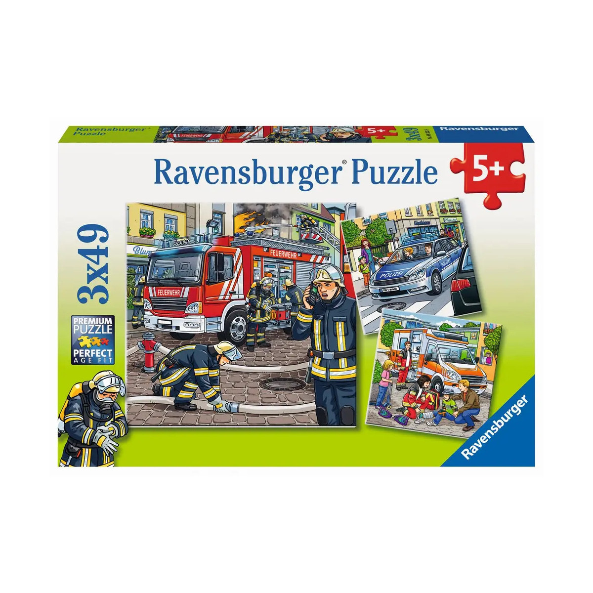 Ravensburger 9335 Puzzle Helfer in der Not 3 X 49 Teile