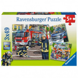 Ravensburger 9335 Puzzle Helfer in der Not 3 X 49 Teile