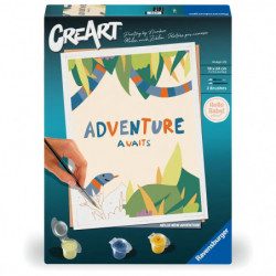 Ravensburger CreArt   Malen nach Zahlen 23904   Hallo Neues Abenteuer   Erwachsene ab 12 Jahren