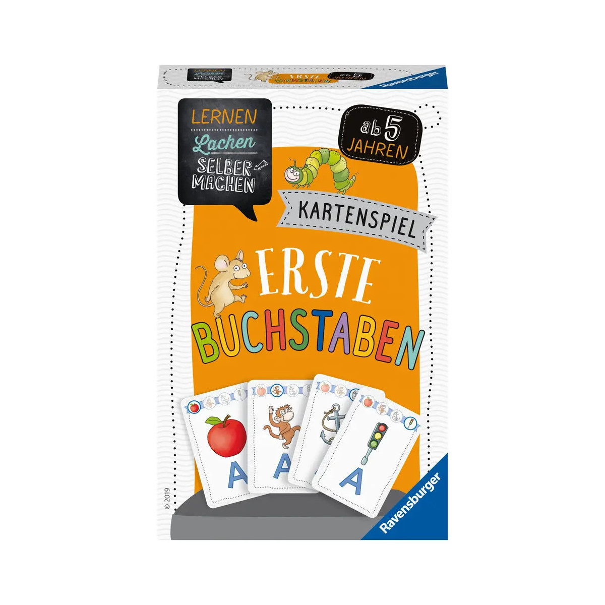 Ravensburger 80659   Lernen Lachen Selbermachen: Erste Buchstaben, Kinderspiel ab 5 Jahren, Lernspie