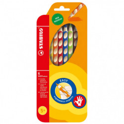 Ergonomischer Buntstift für Rechtshänder   STABILO EASYcolors   6er Pack   mit 6 verschiedenen Farbe