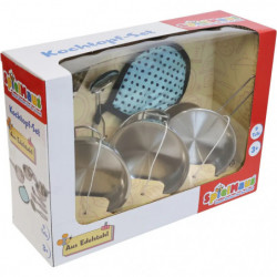 SpielMaus Küche Edelstahl Topfset, 9 teilig