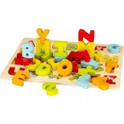 SpielMaus Holz Alphabet Puzzle Spiel, 26 teilig
