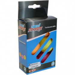 New Sports Tischtennis Bälle 6 Stück, 3 Stern, bunt