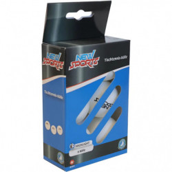 New Sports Tischtennis Bälle 6 Stück, weiß