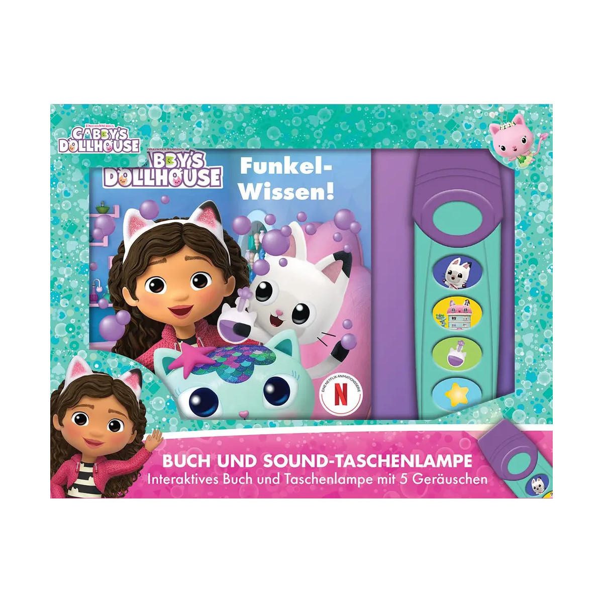 Gabby s Dollhouse   Funkel Wissen! Pappbilderbuch mit Taschenlampe und  br Glitzerseiten  br  br Bil