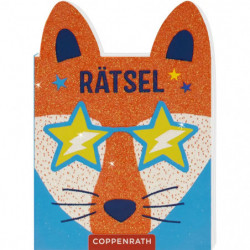 Glitzer Rätsel to go   Katze Hase Fuchs Lama   (4x8 Ex.im D.)