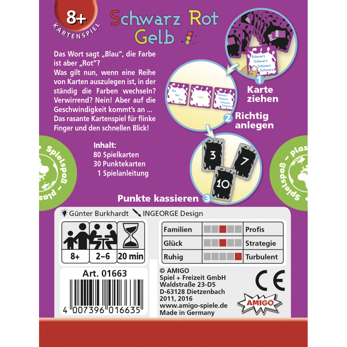 AMIGO 01663 Schwarz Rot Gelb   Refresh