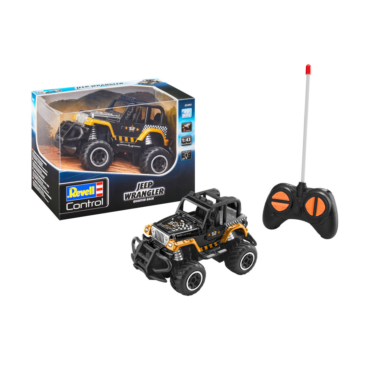 RC Car Jeep Wrangler Quarter Back, Revell Control Ferngesteuertes Auto