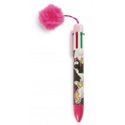 Mehrfarbkugelschreiber Einhorn Rainbow Yin & Rainbow Yang mit Plüsch Pompon