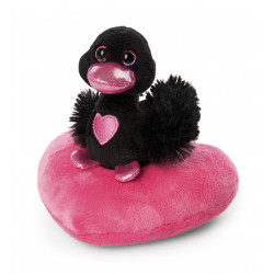 Kuscheltier Schwarzer Love Schwan auf Herz NICI GREEN