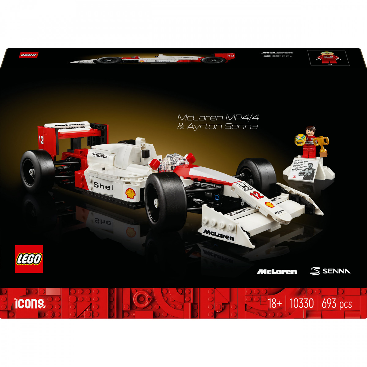 LEGO® Icons 10330 McLaren MP4/4 & Ayrton Senna