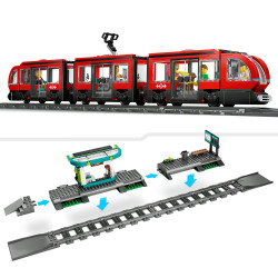 LEGO® City 60423 Straßenbahn mit Haltestelle
