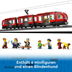 LEGO® City 60423 Straßenbahn mit Haltestelle