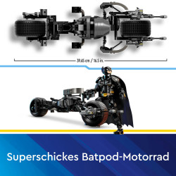 LEGO® DC Comics Super Heroes 76273 Batman™ Baufigur mit dem Batpod