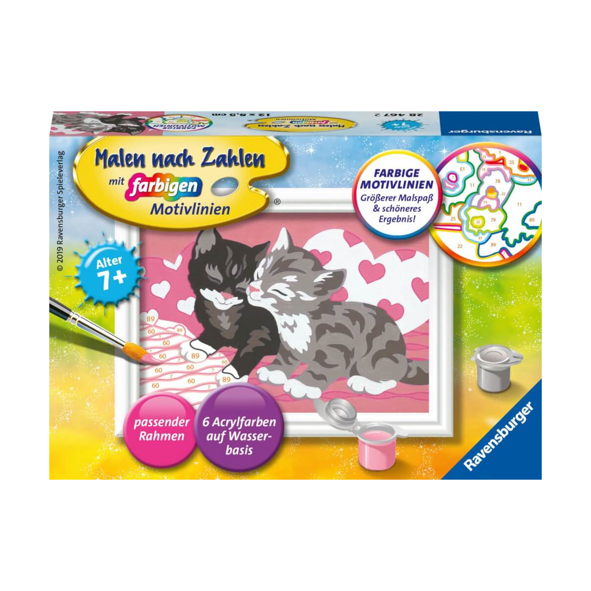 Ravensburger Malen nach Zahlen 28467   Kuschelkatzen   Kinder ab 7 Jahren