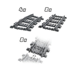LEGO® City 60205 Schienen und Kurven, 20 Teile