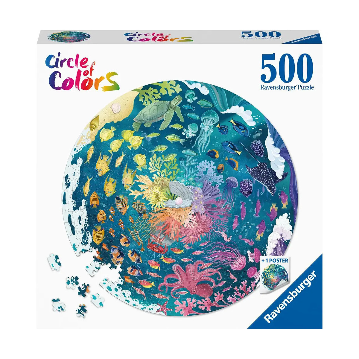 Ravensburger 17170 Puzzle Circle of Colors   Ocean & Submarine 500 Teile