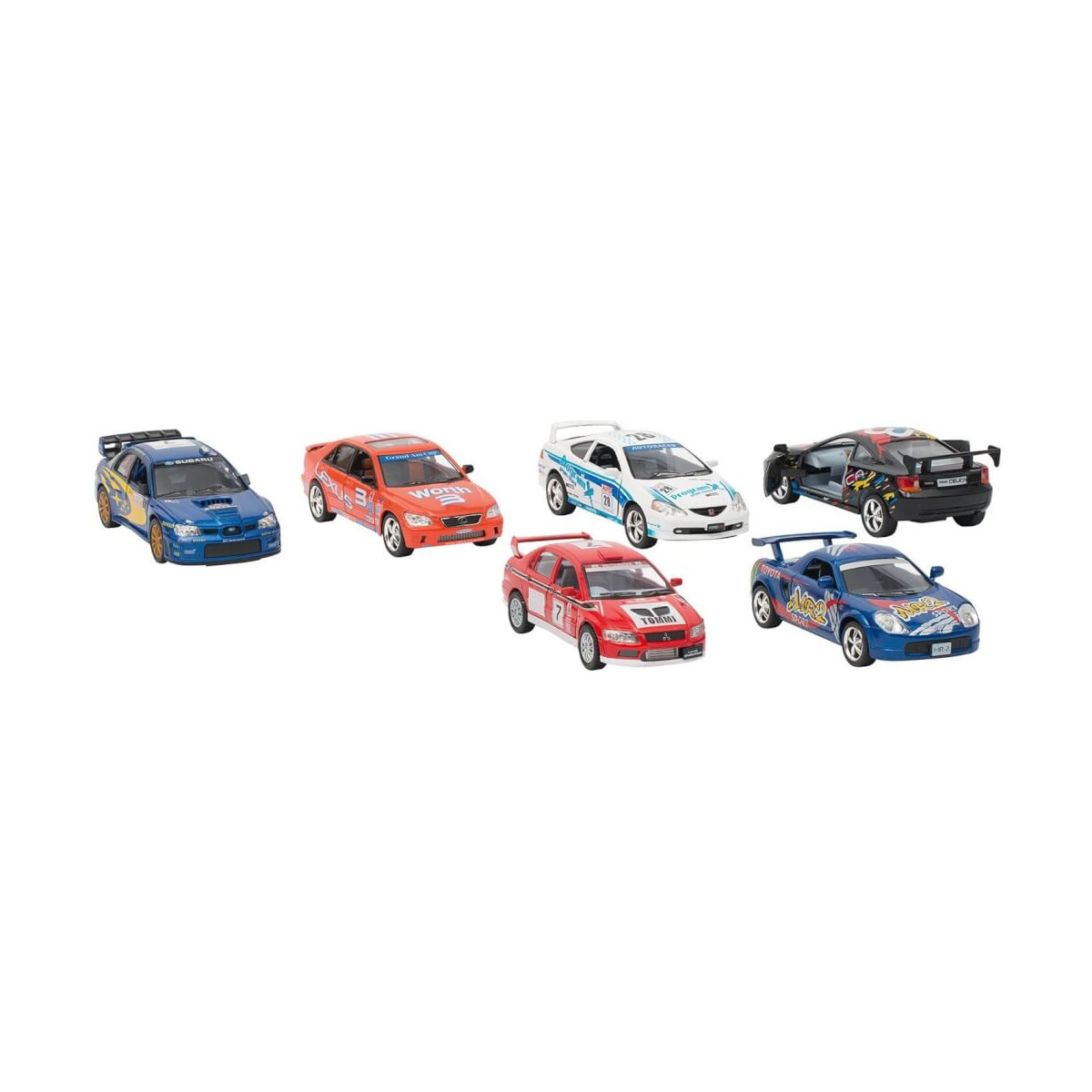 12188Street racers, Spritzguss, 1:36. L 12,5 cm sortiert (1 Stück)