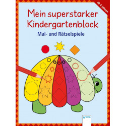 Arena   Mein superstarker Kindergartenblock: Malen, Suchen