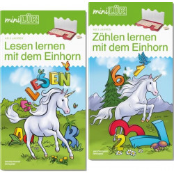 miniLÜK Set Zählen und Lesen lernen mit dem Einhorn
