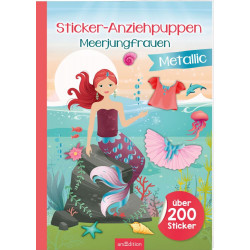 Sticker Anziehpuppen Metallic – Meerjungfrauen