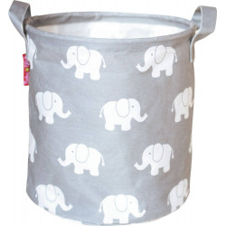 Aufbewahrungskorb BabyGlück, grau  Elefant