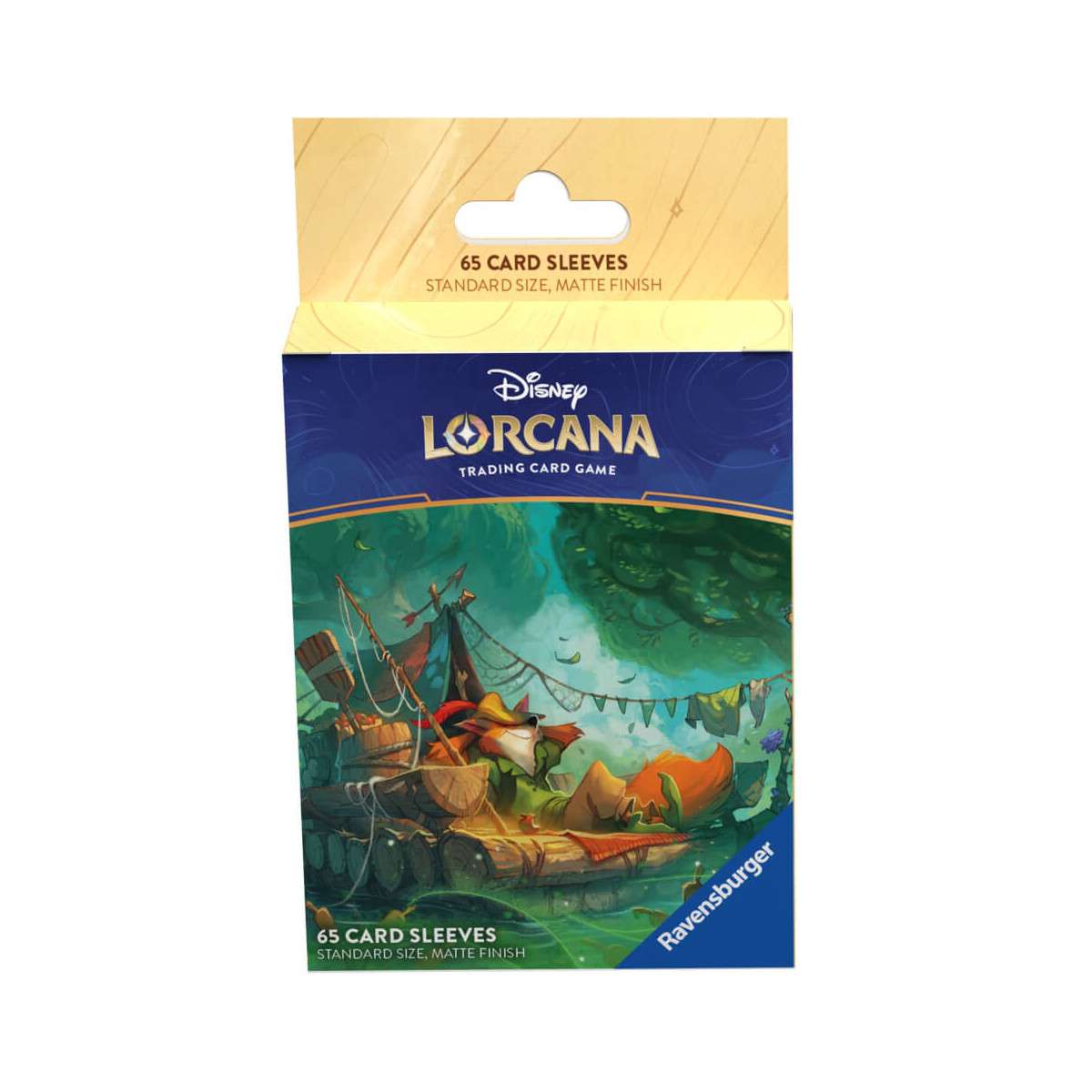 Ravenburger 11098300 Disney Lorcana: Die Tintenlande   Kartenhüllen Robin Hood Lorcana Accessories